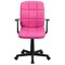 Emma and Oliver Mid-Back Quilted Vinyl Swivel Task Office Chair with Arms